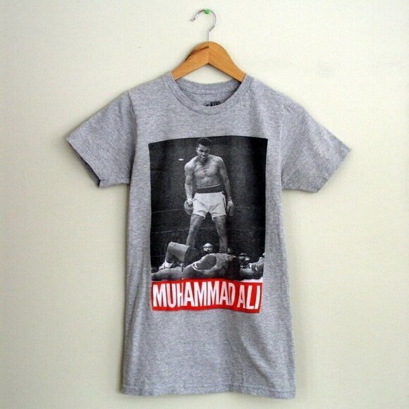 Muhammad Ali Official Mens Gray Tee Sz S - Picture 1 of 5